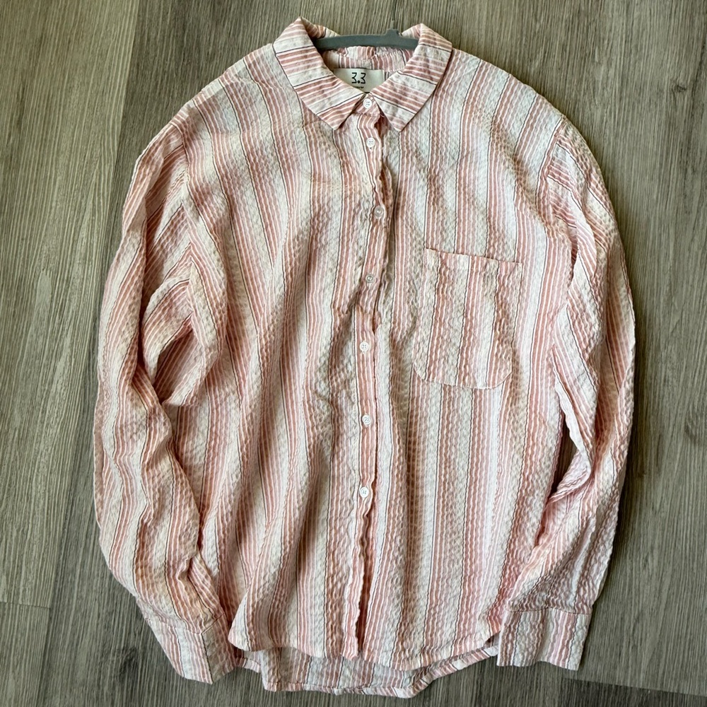 Soft Korean style striped shirt from 3.3 Field Trip.